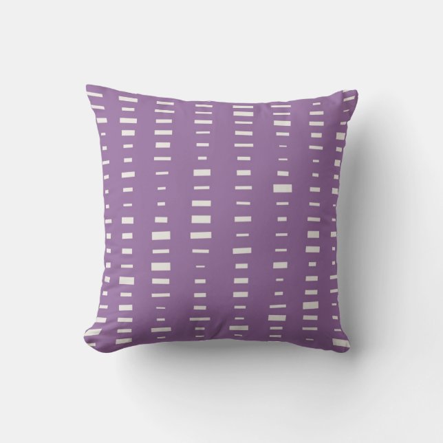 Coussin pourpre de rayure de bloc (Recto)