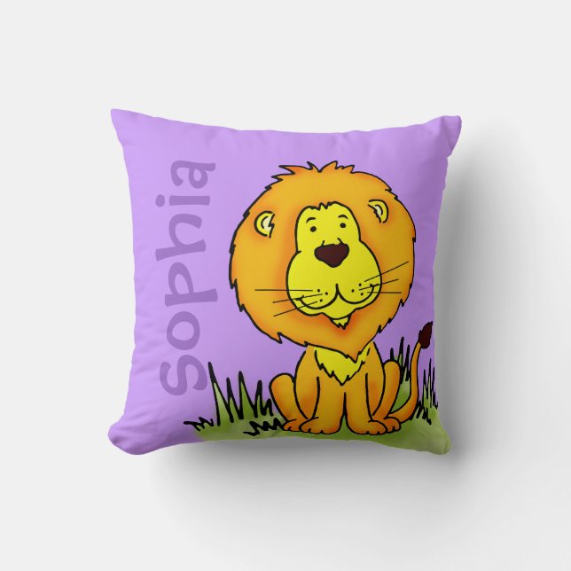 Coussin pourpre de souvenir nouveau-né de nom et (Recto)