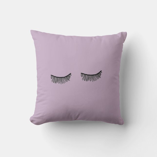 Coussin pourpre très mignon de cil de Tumblr (Recto)