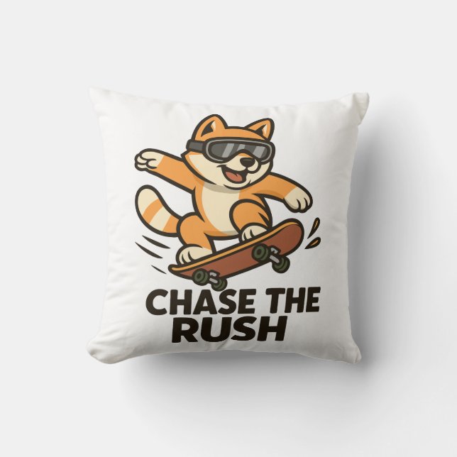 Coussin Poursuivez La Ruée (Recto)