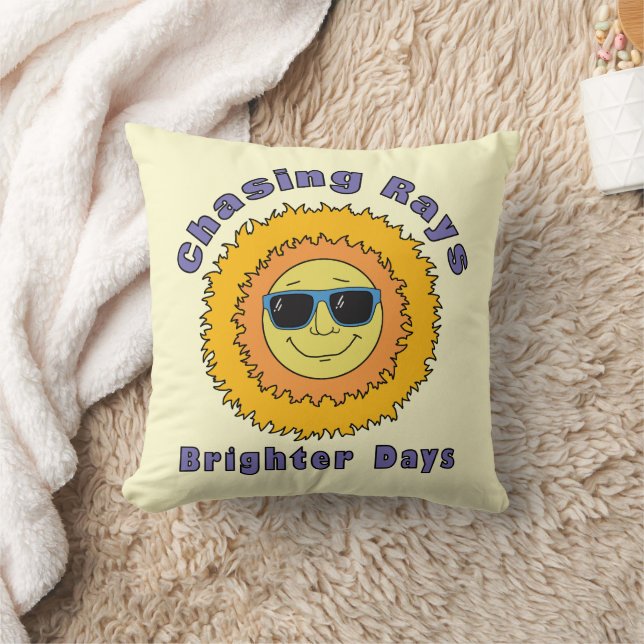 Coussin Poursuivre les rayons (Couverture)
