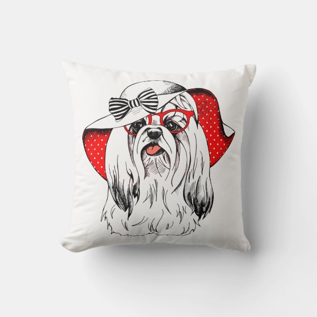 Coussin Pousse de mode de Yorkie (Recto)