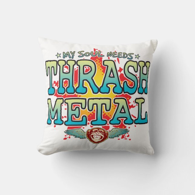 Coussin Poussin de l'âme en métal de Thrash (Recto)