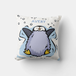 Coussin Poussin de pingouin personnalisé