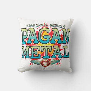 Coussin Poussin en métal païen