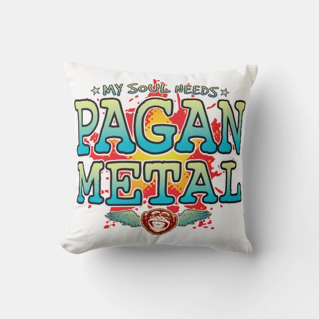 Coussin Poussin en métal païen (Recto)