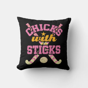 Coussin Poussins avec bâtons Field Hockey Femmes