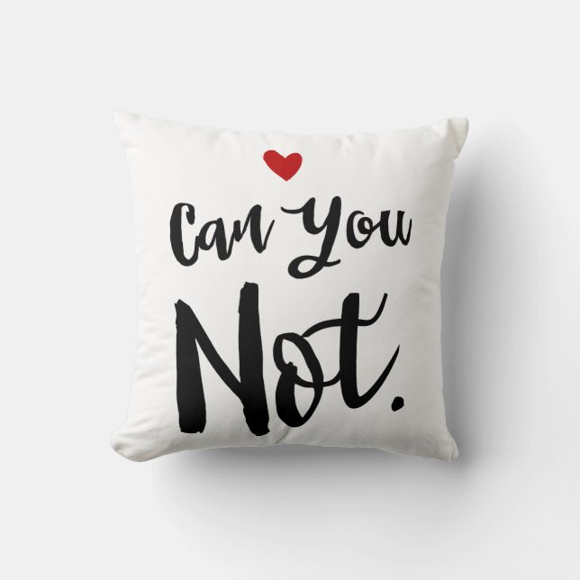 Coussin Pouvez vous non impertinents Introvert (Recto)