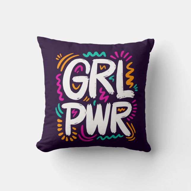 Coussin Pouvoir des filles (Recto)