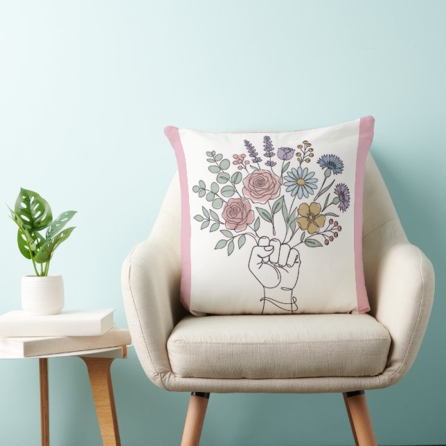 Coussin Pouvoir en Fleur (Chaise)