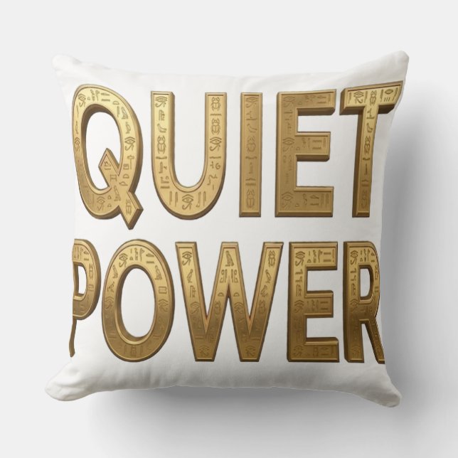 Coussin Pouvoir Tranquille | Grande Design Sphinx Egypte (Recto)