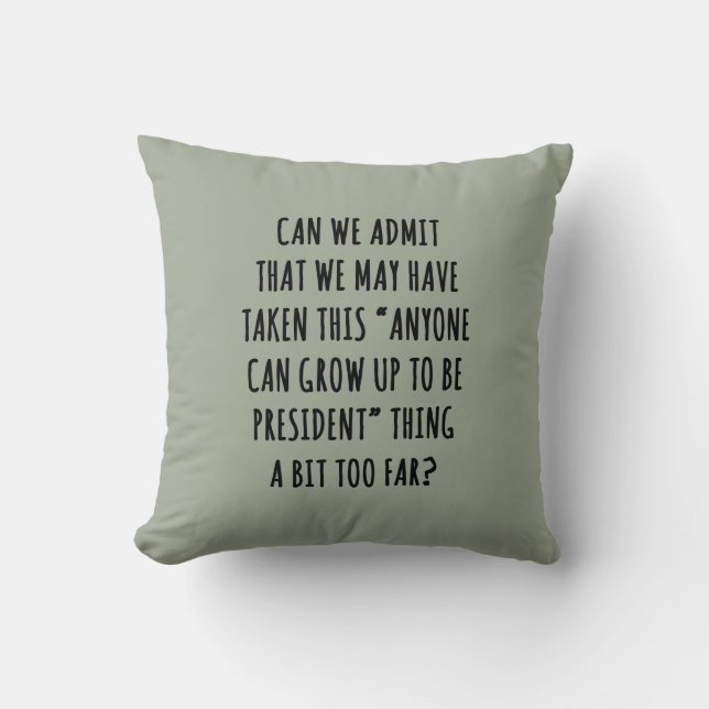 Coussin Pouvons-nous admettre (Recto)