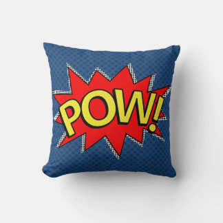 Coussin POW ! - Superhero Comic Book Bubble - Custom BG
