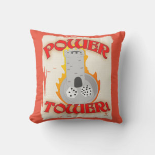 Coussin Power Tower Jeu Night Dice Humour
