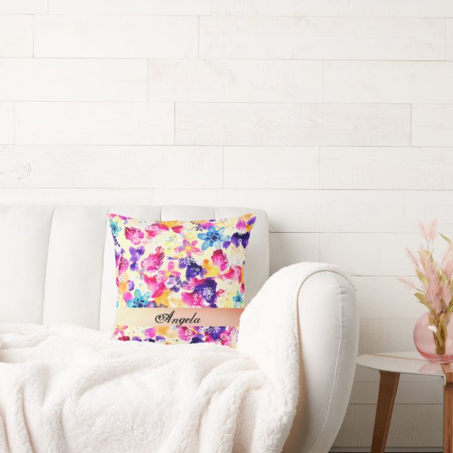 Coussin Prairie de fleurs sauvages Fleurs shabby (Canapé)