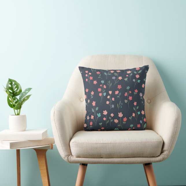 Coussin Prairie Pastel de Minuit (Chaise)