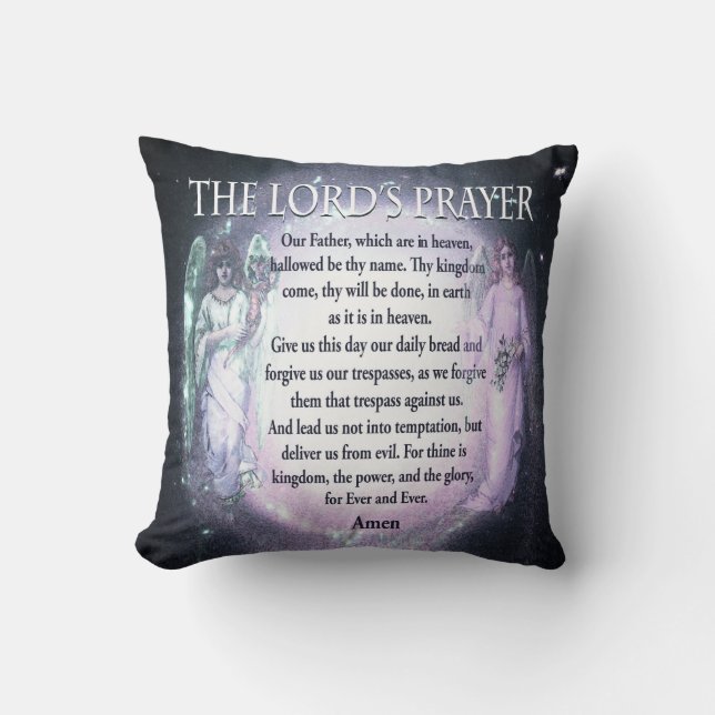 Coussin Prayer de seigneur (Recto)