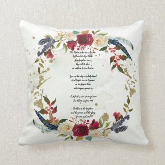 Coussin Prayer Pillow, vers du seigneur de bible
