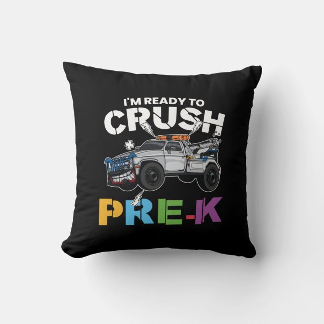 Coussin Pre Kindergarten Ready To Crush (Recto)