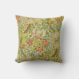Coussin Pre-Raphaelite d'or de cru de lis de William