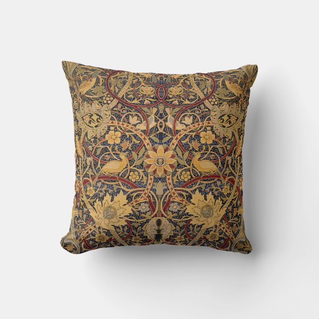 Coussin Pré Raphaelite Wm. MONOGRAMME PERSONNALISABLE Morr (Recto)
