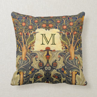 Coussin Pré Raphaelite Wm. MONOGRAMME PERSONNALISABLE Morr