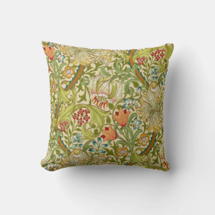 Coussin Pré-raphate de William Morris Golden Lily Vintage