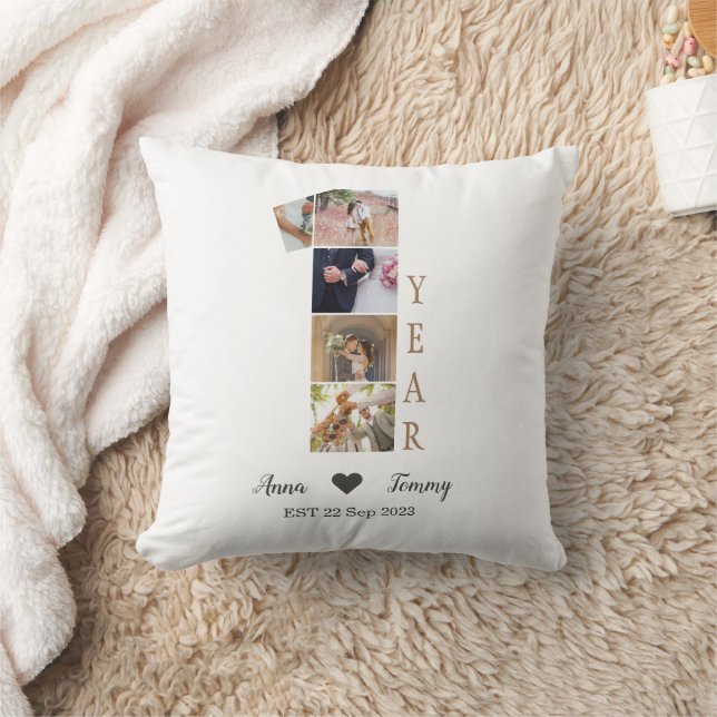 Coussin Premier anniversaire de mariage (Couverture)