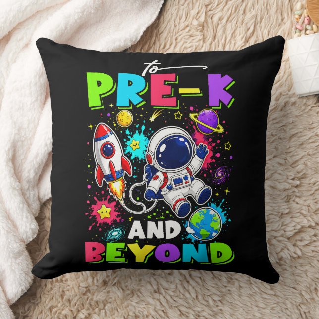 Coussin Premier jour de pré-maternelle Astronaute Espace R (Couverture)