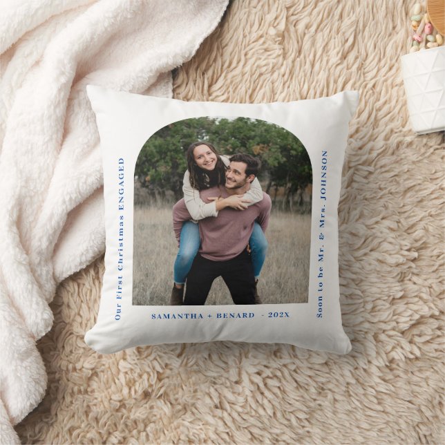 Coussin Premier Noël des fiancés Arche de photo (Couverture)