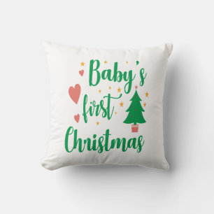 Coussin Premier Noël du bébé