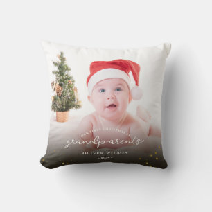 Coussin Premier Noël en grand-parents Famille de Noël
