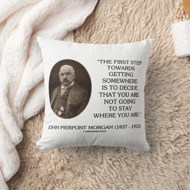 Coussin Premier pas vers l'atteinte d'un objectif par J.P. (Couverture)