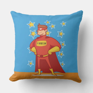 Coussin Premier superhéros de Fête des pères