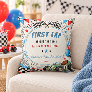 Coussin Premier Tour Autour De La Piste Voiture De Course