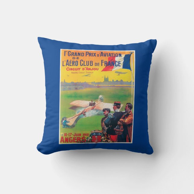 Coussin Première aviation Grand prix (Recto)