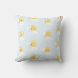 Coussin Première Fête d'Anniversaire Bébé Douche de Soleil