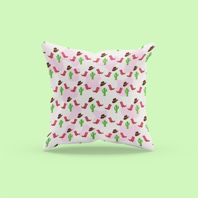 Coussin Première fille de rodéo 1er anniversaire (Créateur téléchargé)