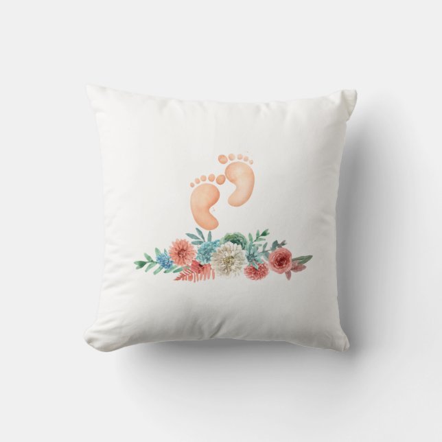 Coussin Première Fois Maman Être Maman Baby shower Personn (Recto)