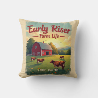Coussin Première Riser Retro Farm Grange Scène