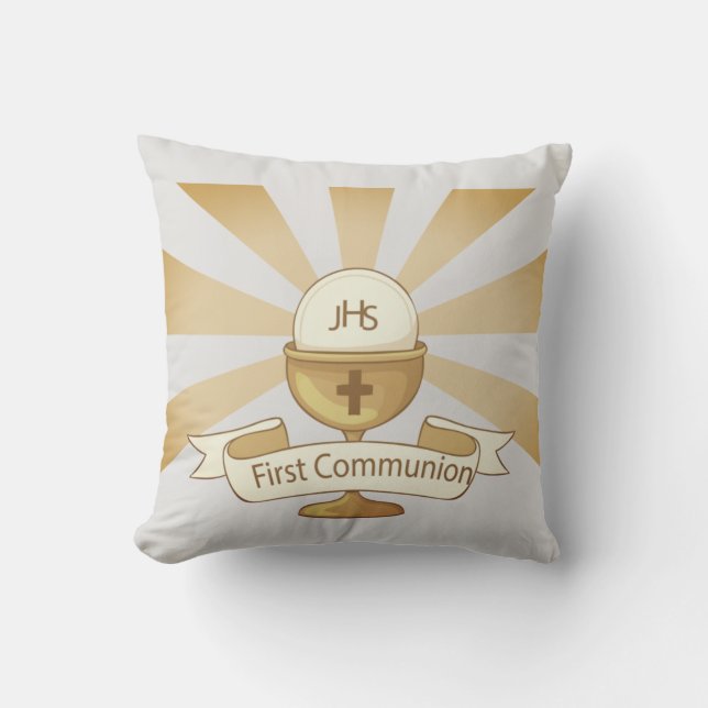 Coussin Première sainte communion (Recto)