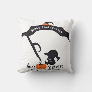 Coussin Première saison Éffrayante de bébé Citrouille mama