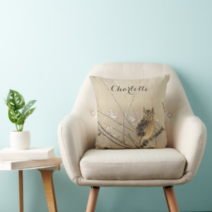 Coussin Premières fleurs de prunier par Nishimura Goun, Ar