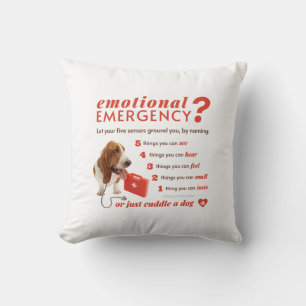 Coussin Premiers soins émotionnels personnalisés - Chien d