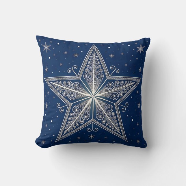 Coussin Premium Starlight de Noël (Recto)