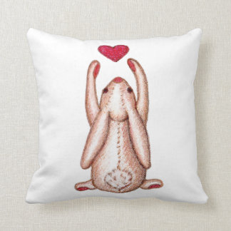 Coussin Prenez-à des amours de Somebunny de coeur vous