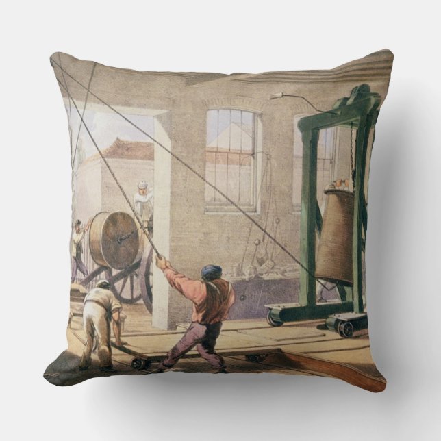 Coussin Préparant le câble, 'du Telegraph atlantique (Recto)