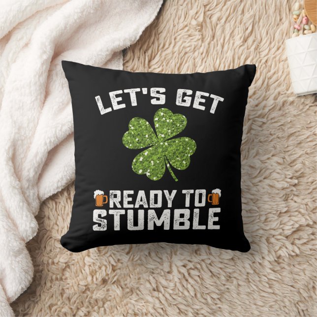 Coussin Préparons-nous à trébucher Drôle de St Patrick's D (Couverture)