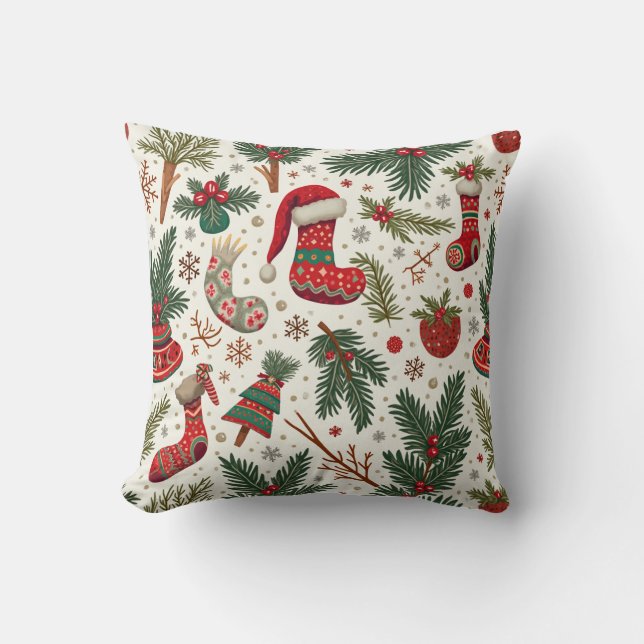 Coussin Présentons un merveilleux Noël ! (Recto)