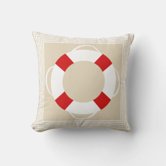 Coussin Préserver la vie nautique et Taupe de sable